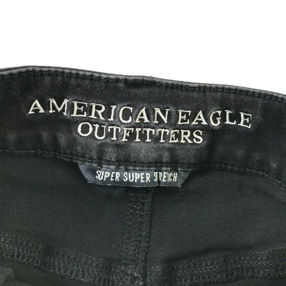American Eagle Hi Rise Shortie Denim Jean Shorts - Picture 8 of 10